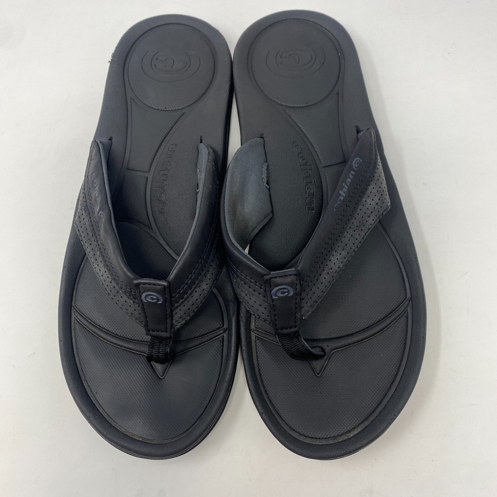 Cabian Thongs‎ Sandals Flip Flops Summer Water Flats Black Women's Size 5/6